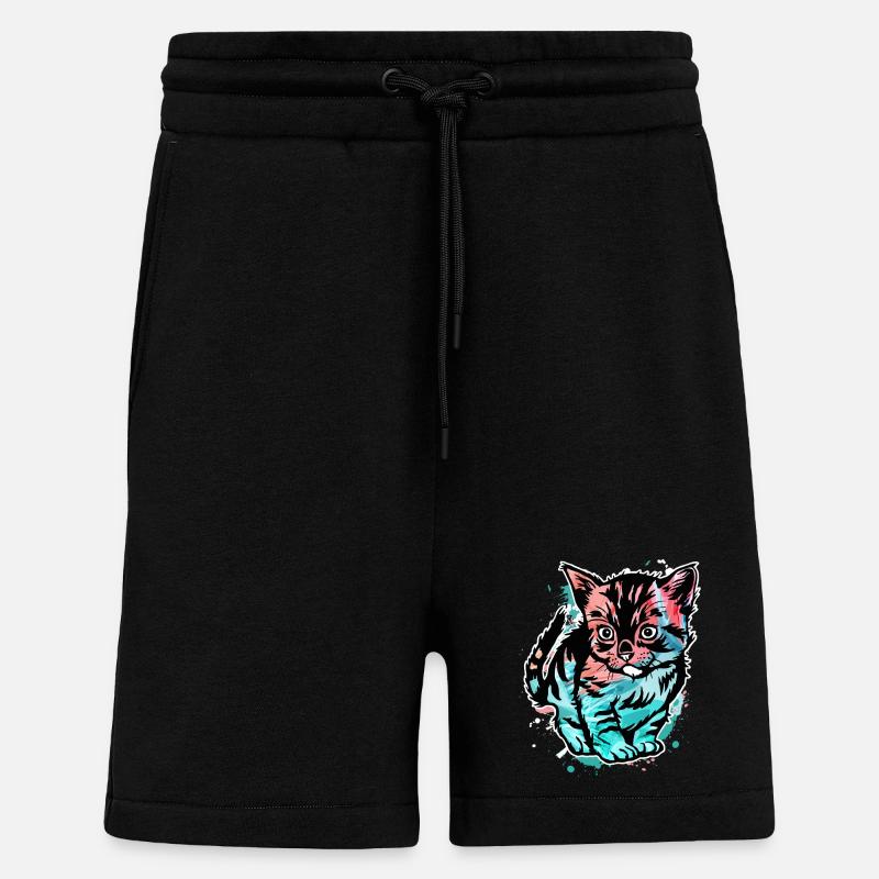Katze Bunt - Shorts - made by SPREAD - SOLID BLACK