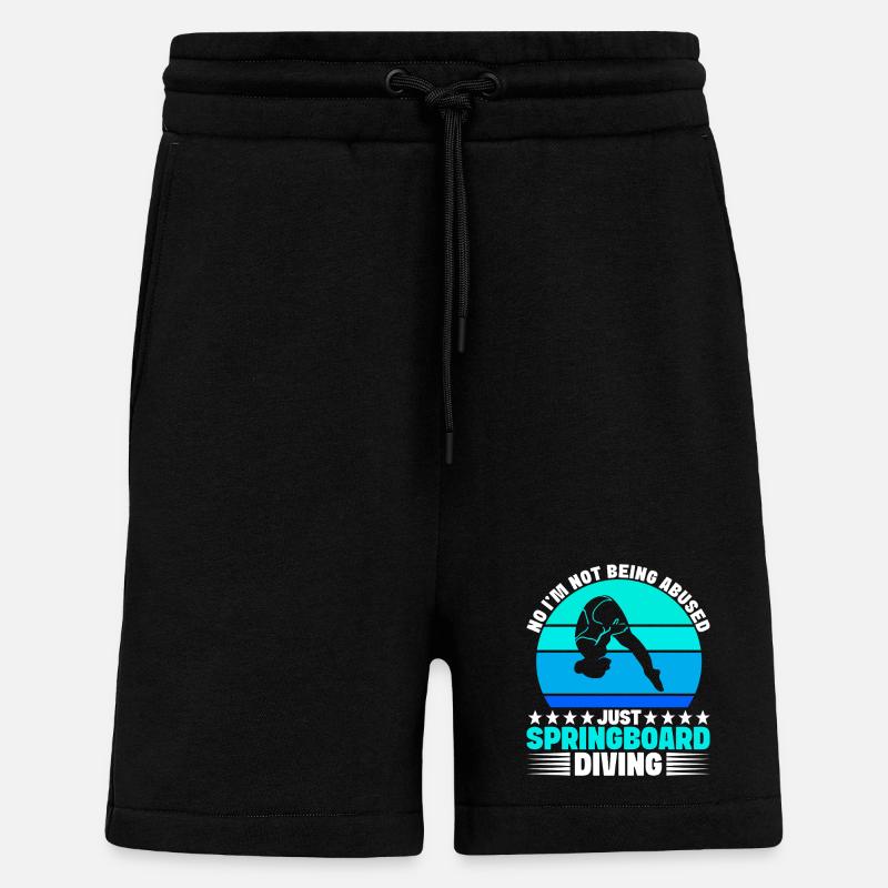 Kunstspringen Turmspringer Sprungbrett - Shorts - made by SPREAD - SOLID BLACK