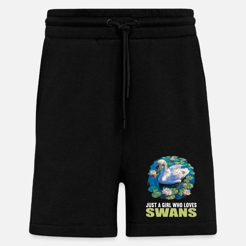 Schwäne Schwan - Shorts - made by SPREAD - SOLID BLACK