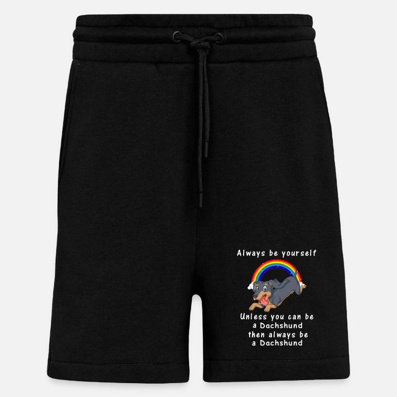Teckel - Short bio décontracté fabriqué en UE - SOLID BLACK