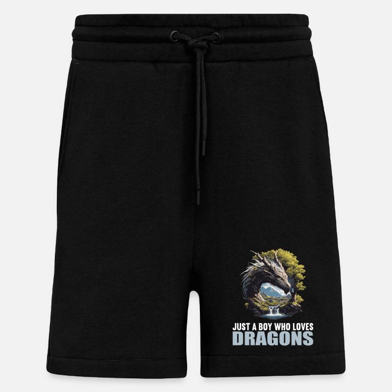Drachen Drache - Shorts - made by SPREAD - SOLID BLACK