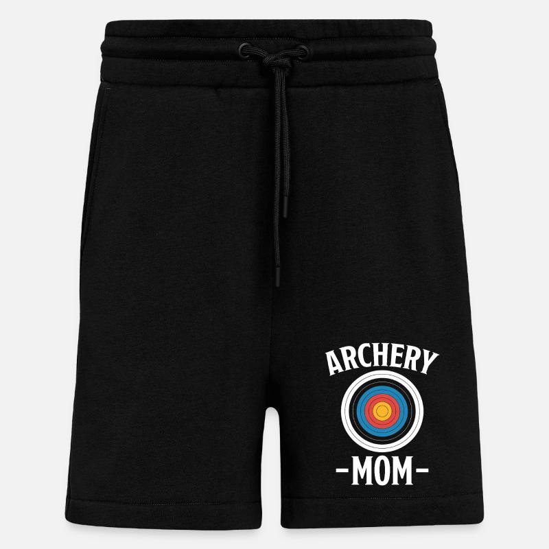 Bogenschießen Spruch Mutter Bogenschießen Geschenk - Shorts - made by SPREAD - SOLID BLACK
