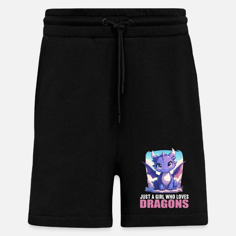 Drachen Drache - Shorts - made by SPREAD - SOLID BLACK