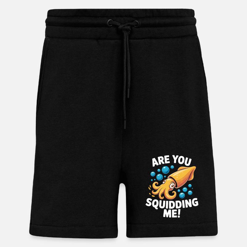 Verspieltes Meeresdesign mit Oktopus - Shorts - made by SPREAD - SOLID BLACK