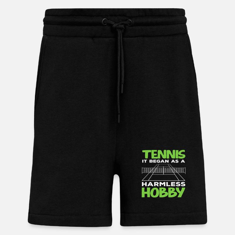 Tennis Player Harmless Hobby Fun - Shorts - made by SPREAD - SOLID BLACK