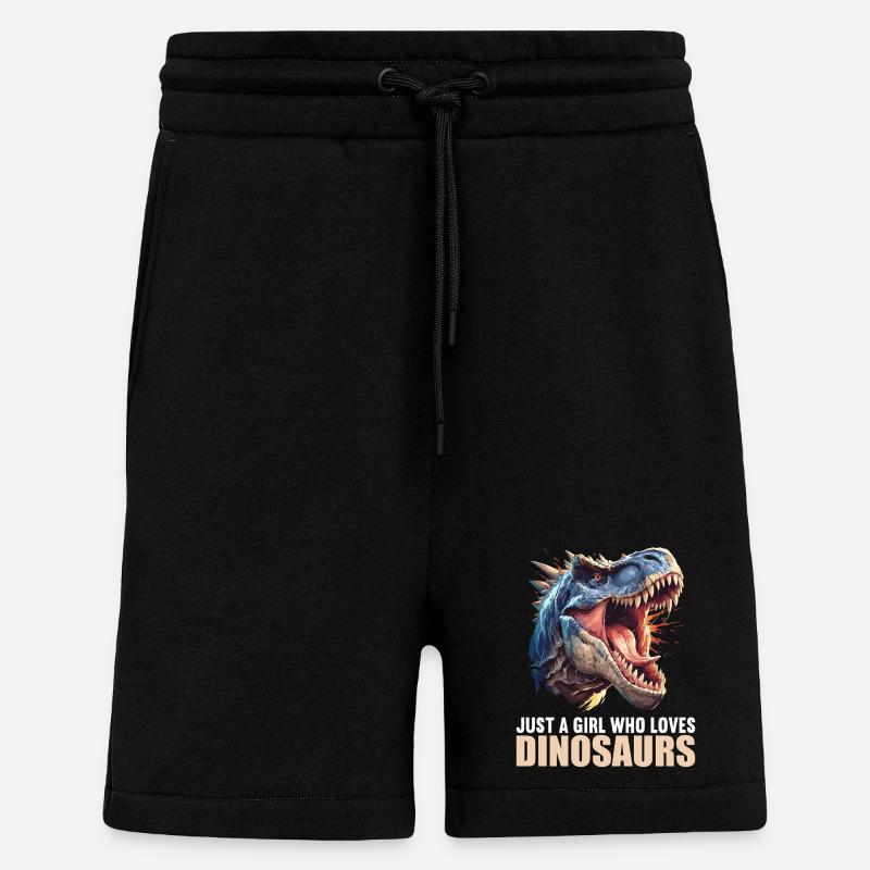 Dino Saurier Dinosaurier - Shorts - made by SPREAD - SOLID BLACK