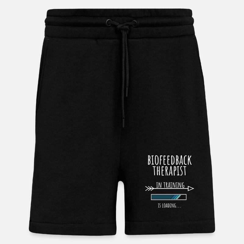 Geschenk Beruf Ausbildung Biofeedback Therapeut - Shorts - made by SPREAD - SOLID BLACK