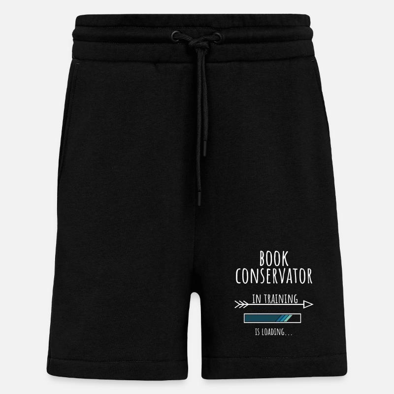 Geschenk Beruf Ausbildung Buchrestaurator - Shorts - made by SPREAD - SOLID BLACK