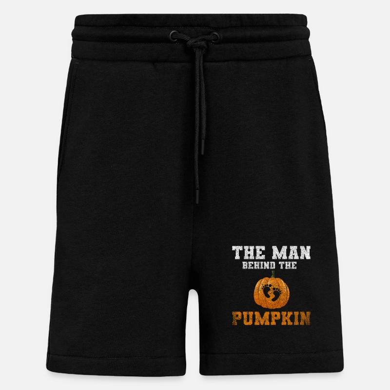 Pumpkin Man Parenthood Design - Shorts - made by SPREAD - SOLID BLACK