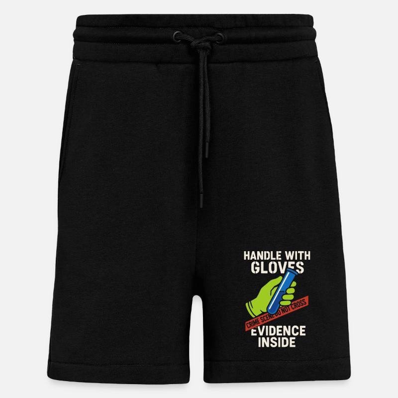 Forensic Chemist Crime Lab Toxicology - Shorts - made by SPREAD - SOLID BLACK