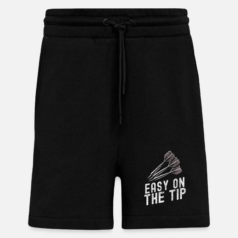 Dartscheibe mit Präzisionspfeil-Design - Shorts - made by SPREAD - SOLID BLACK