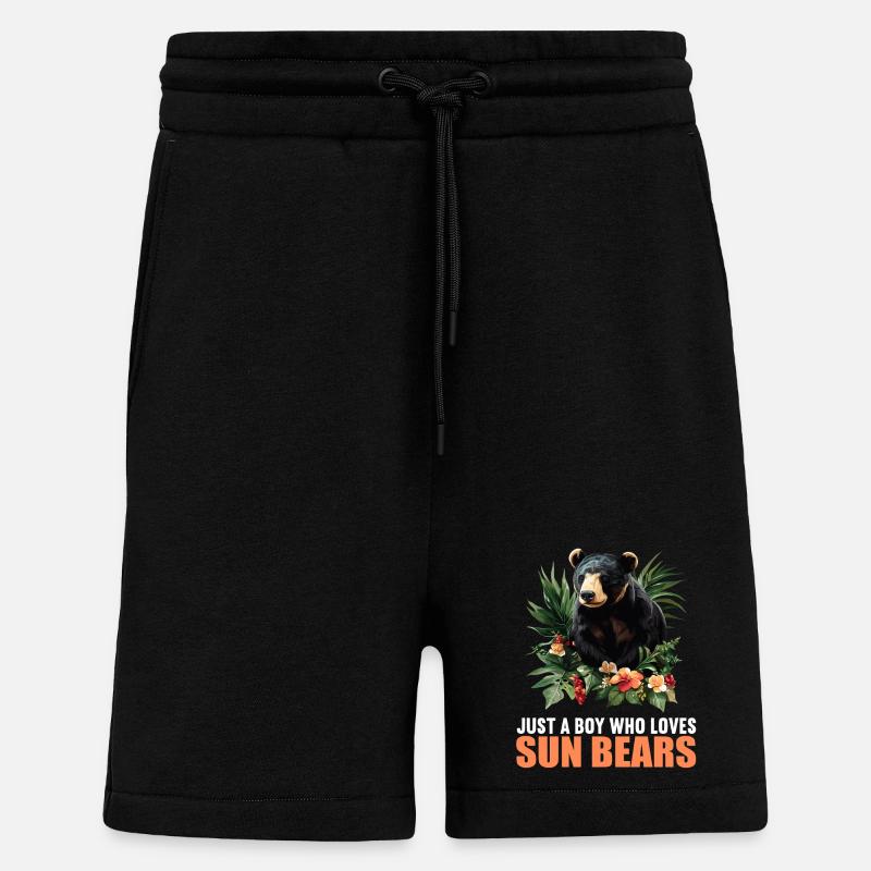 Sun Bear Malaienbär - Shorts - made by SPREAD - SOLID BLACK