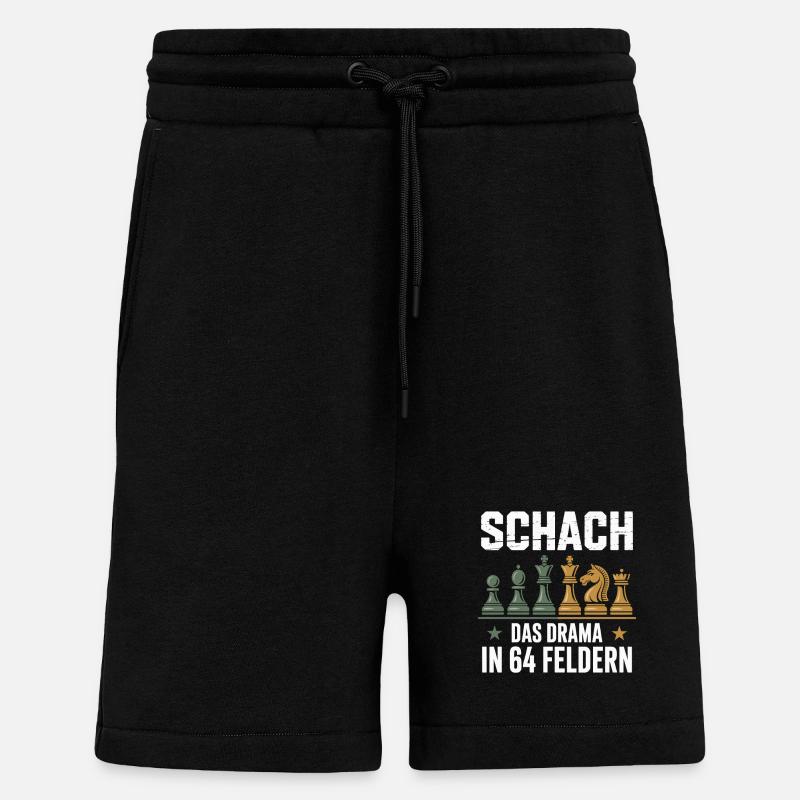 Schach Das Drama In 64 Feldern - Shorts - made by SPREAD - SOLID BLACK