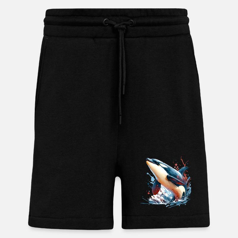 Orca Schwertwal - Shorts - made by SPREAD - SOLID BLACK