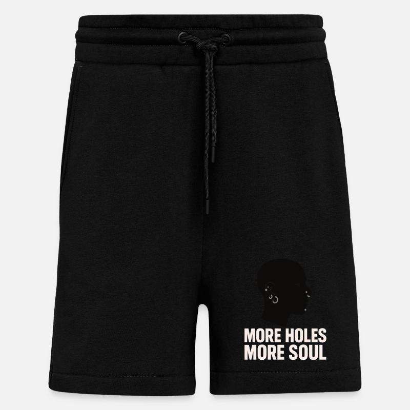 Piercing Addict Body Mod Enthusiast - Short bio décontracté fabriqué en UE - SOLID BLACK