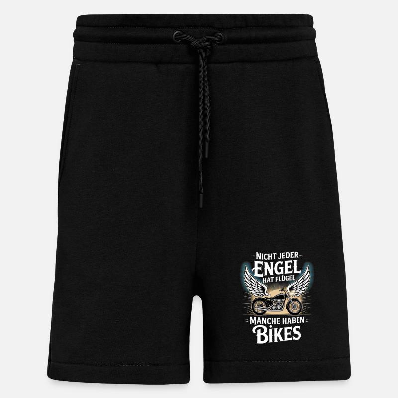 Anges sans ailes – Vélos - Short bio décontracté fabriqué en UE - SOLID BLACK