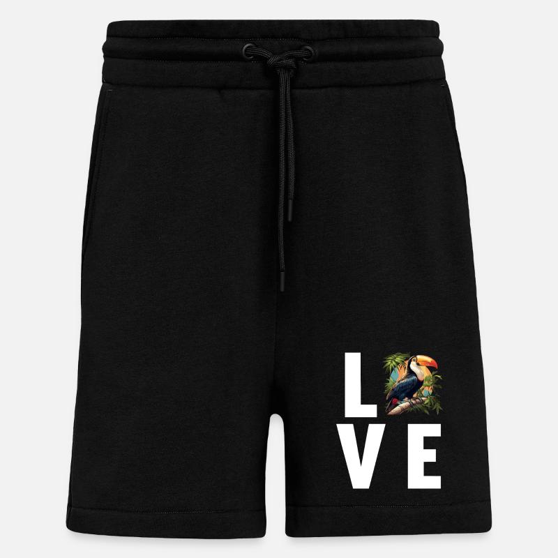 Toucans Toucan - Short bio décontracté fabriqué en UE - SOLID BLACK