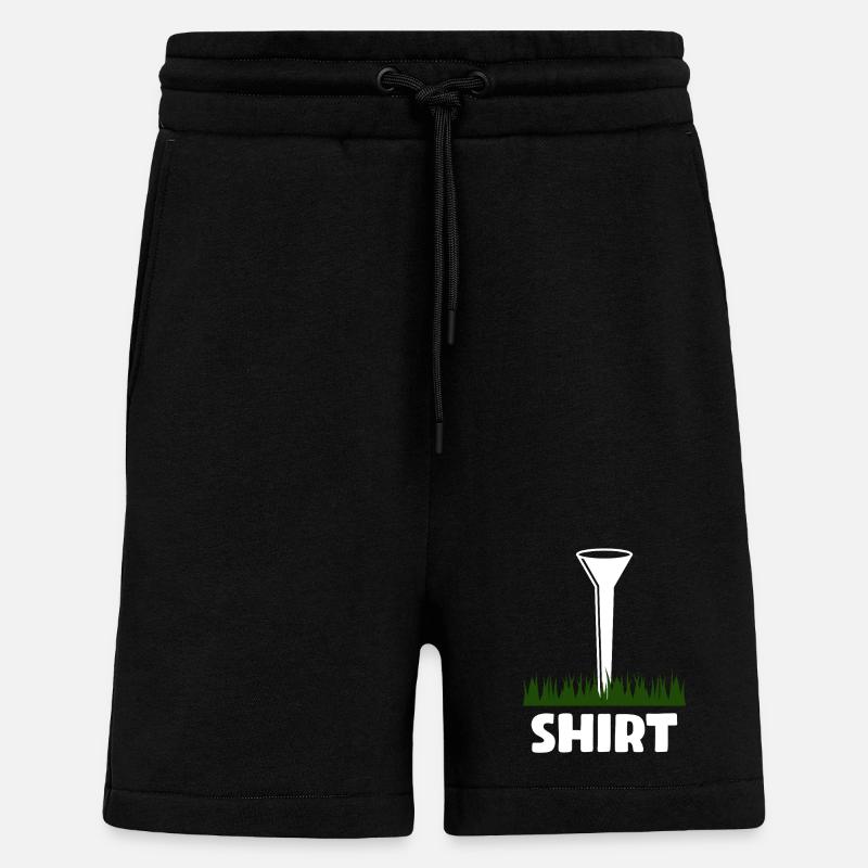 Golfeur Golf Golf - Short bio décontracté fabriqué en UE - SOLID BLACK
