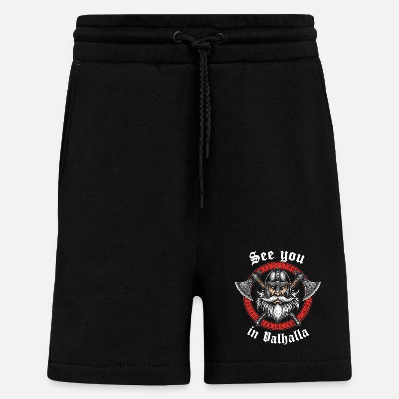Valhalla Vikinger Krieger - Shorts - made by SPREAD - SOLID BLACK