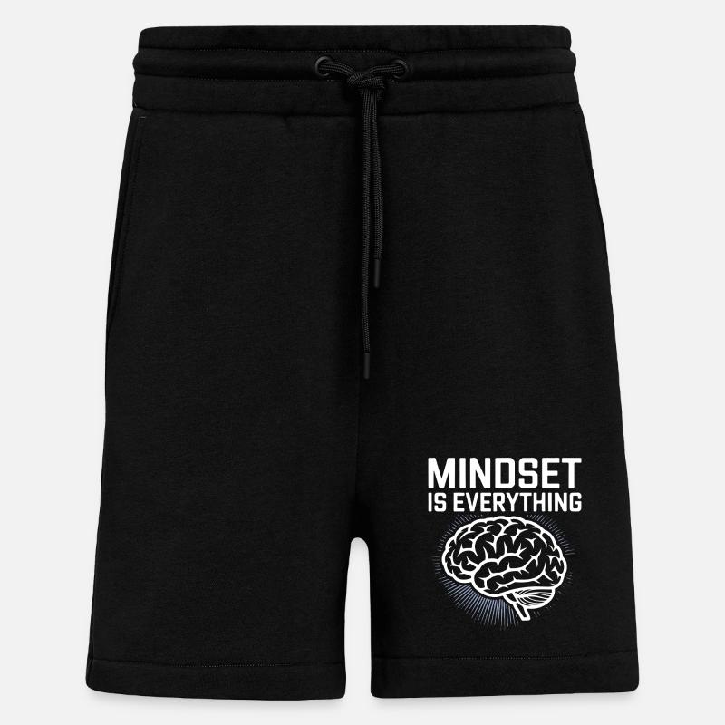 Mindset is everything - Shorts - made by SPREAD - SOLID BLACK