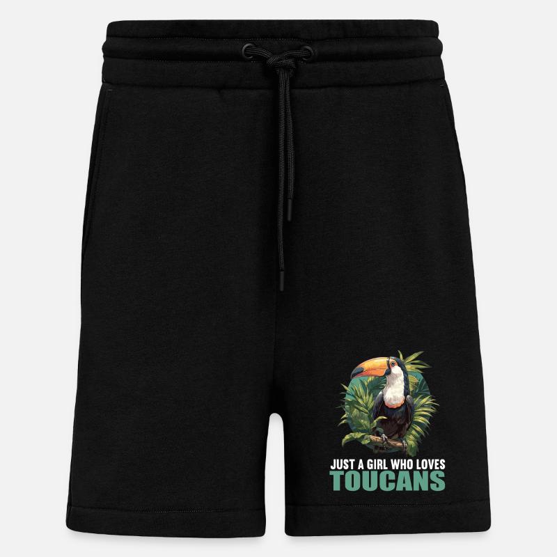 Toucans Toucan - Short bio décontracté fabriqué en UE - SOLID BLACK