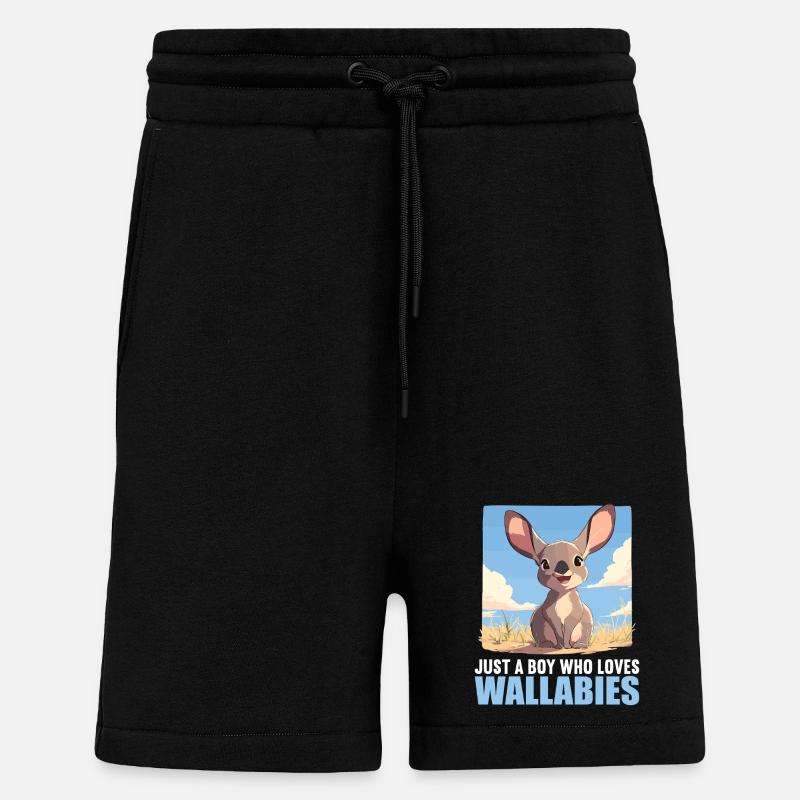 Wallabies Wallaby - Short bio décontracté fabriqué en UE - SOLID BLACK
