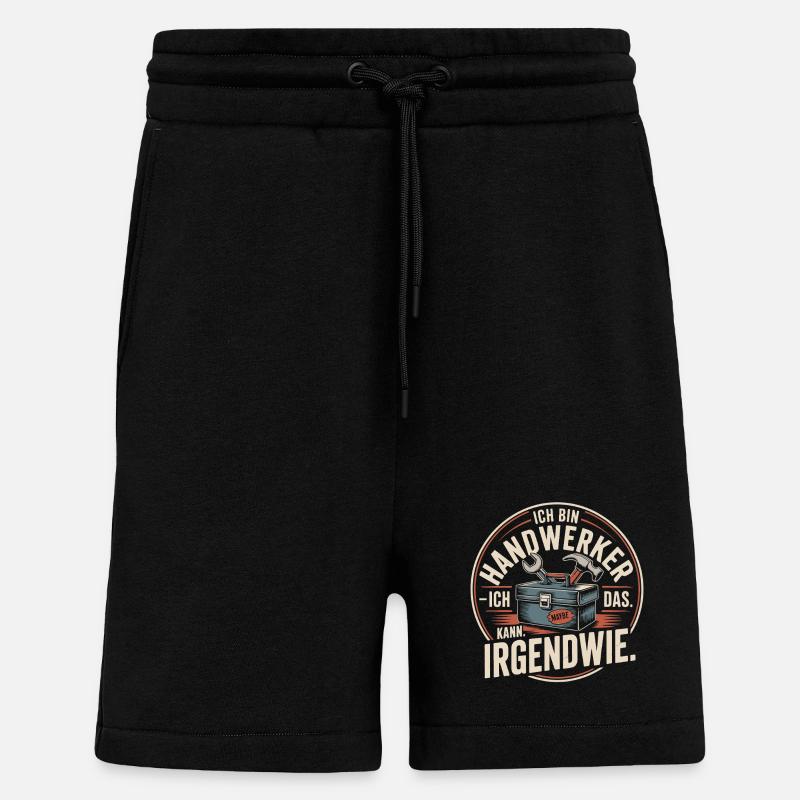 Ich bin Handwerker Irgendwie - Shorts - made by SPREAD - SOLID BLACK