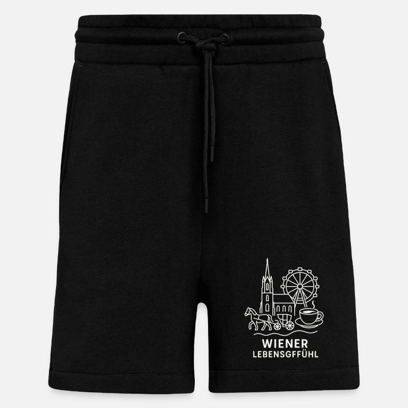 Wiener Lebensgefühl Collage - Shorts - made by SPREAD - SOLID BLACK