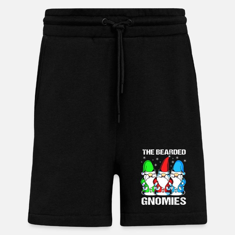 Gnome Bart - Short bio décontracté fabriqué en UE - SOLID BLACK