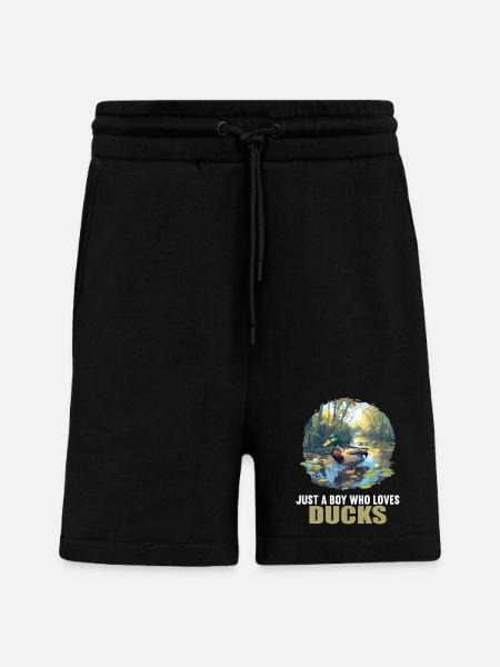 Canards Canard - Short bio décontracté fabriqué en UE - SOLID BLACK