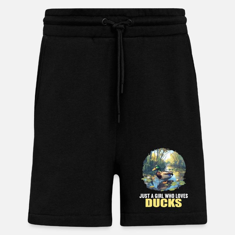 Ducks Duck - Shorts - made by SPREAD - SOLID BLACK