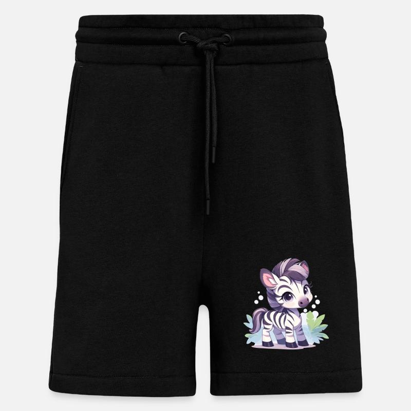 Zebras Zebra - Shorts - made by SPREAD - SOLID BLACK