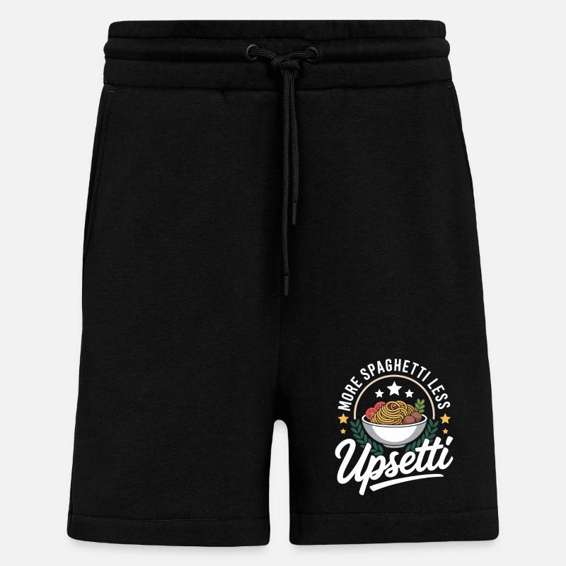 Mehr Spaghetti weniger Upsetti - Shorts - made by SPREAD - SOLID BLACK