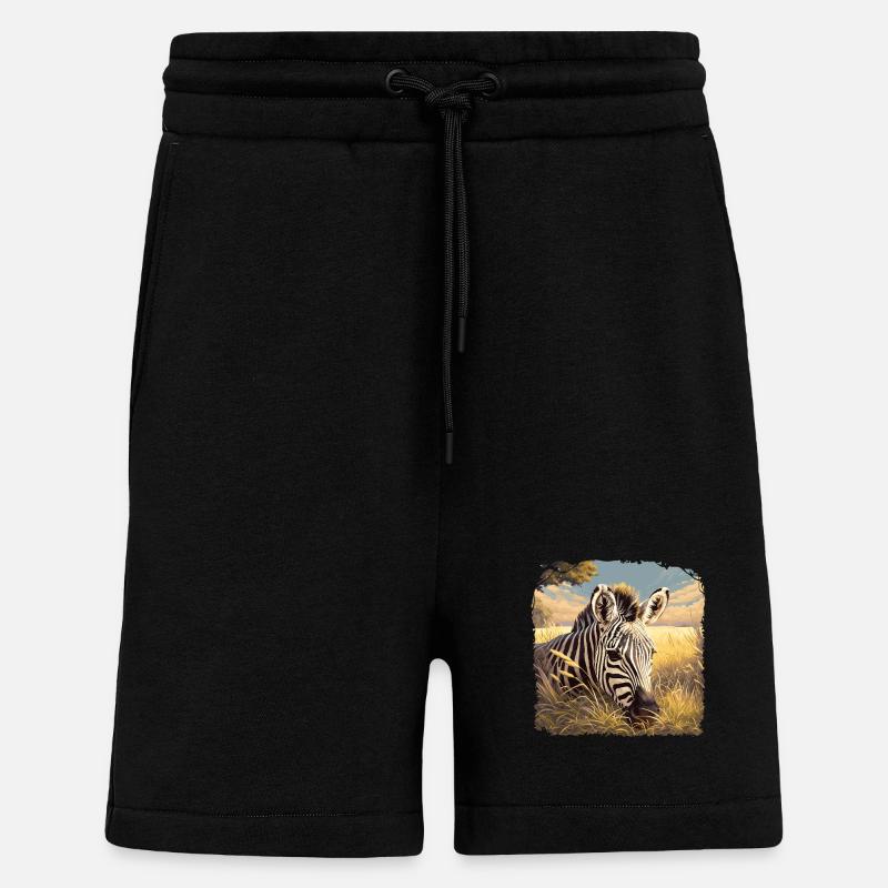 Zebras Zebra - Shorts - made by SPREAD - SOLID BLACK