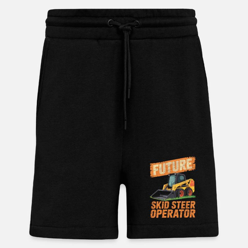 Kompaktlader Skid Steer Operator - Shorts - made by SPREAD - SOLID BLACK