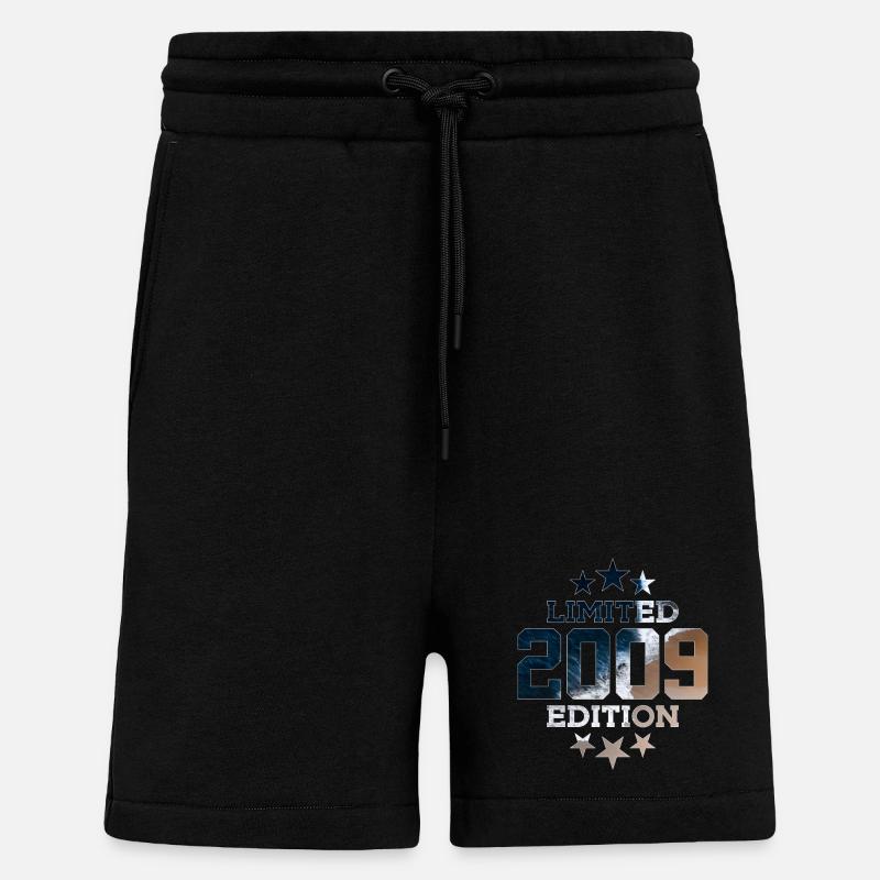ÉDITION LIMITÉE 2009 17E ANNIVERSAIRE - Short bio décontracté fabriqué en UE - SOLID BLACK