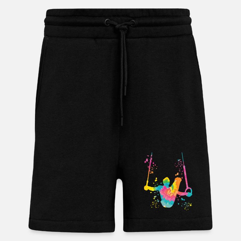 Kunstturner Ringe Kunstturnen - Shorts - made by SPREAD - SOLID BLACK
