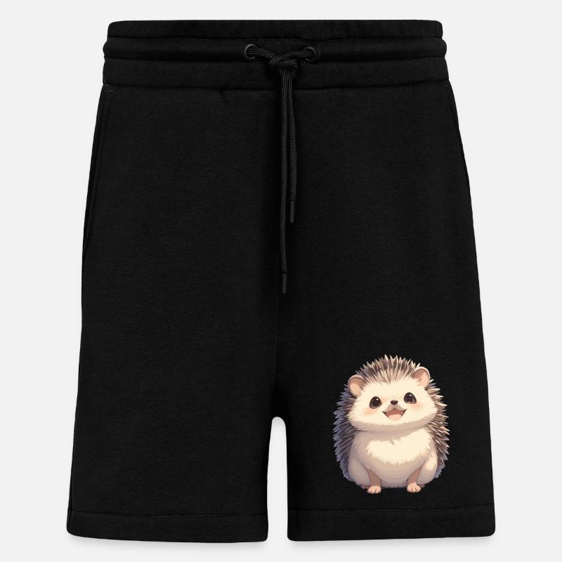 Hérisson - Short bio décontracté fabriqué en UE - SOLID BLACK