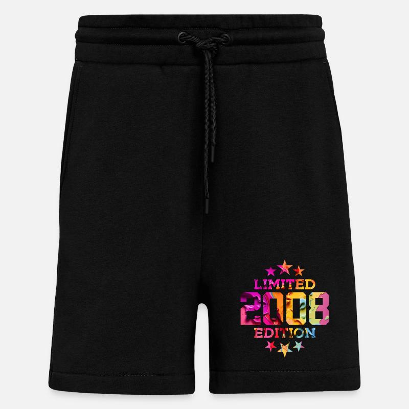 ÉDITION LIMITÉE 2008 18E ANNIVERSAIRE - Short bio décontracté fabriqué en UE - SOLID BLACK