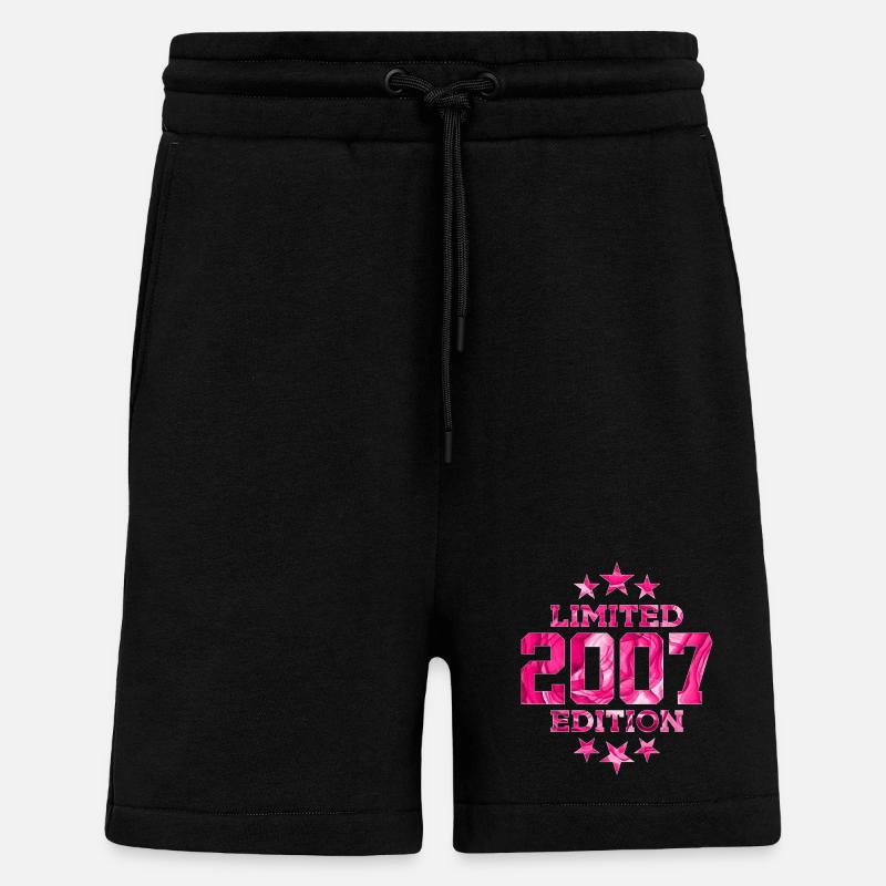ÉDITION LIMITÉE 2007 19E ANNIVERSAIRE - Short bio décontracté fabriqué en UE - SOLID BLACK