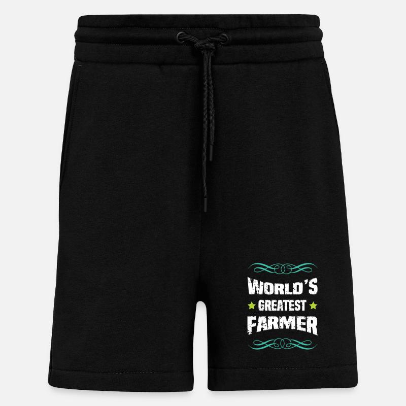 Weltbester Farmer – Shirt - Shorts - made by SPREAD - SOLID BLACK