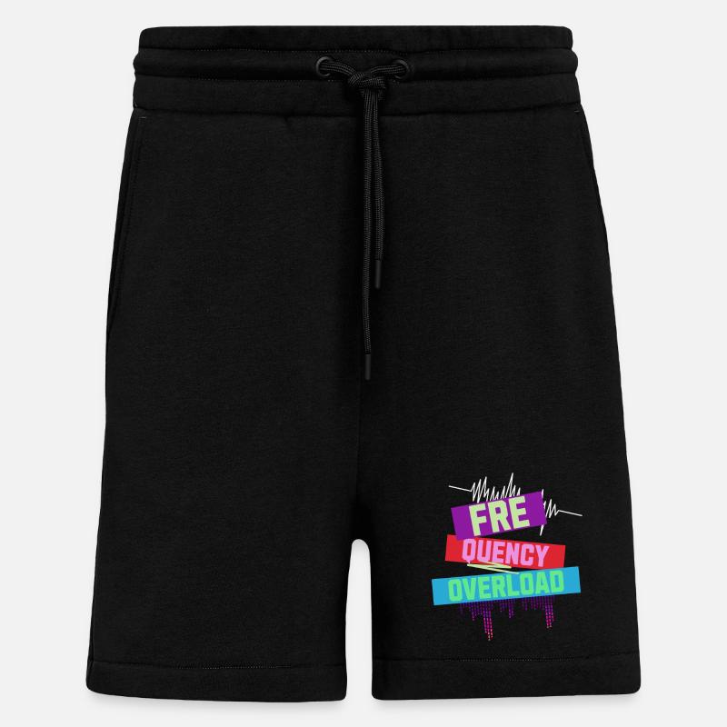 Frequency Overload Rave EDM - Shorts - made by SPREAD - SOLID BLACK