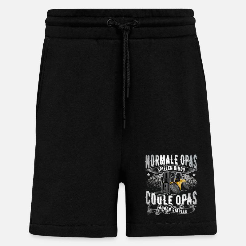 Staplerfahrer Opa - Shorts - made by SPREAD - SOLID BLACK