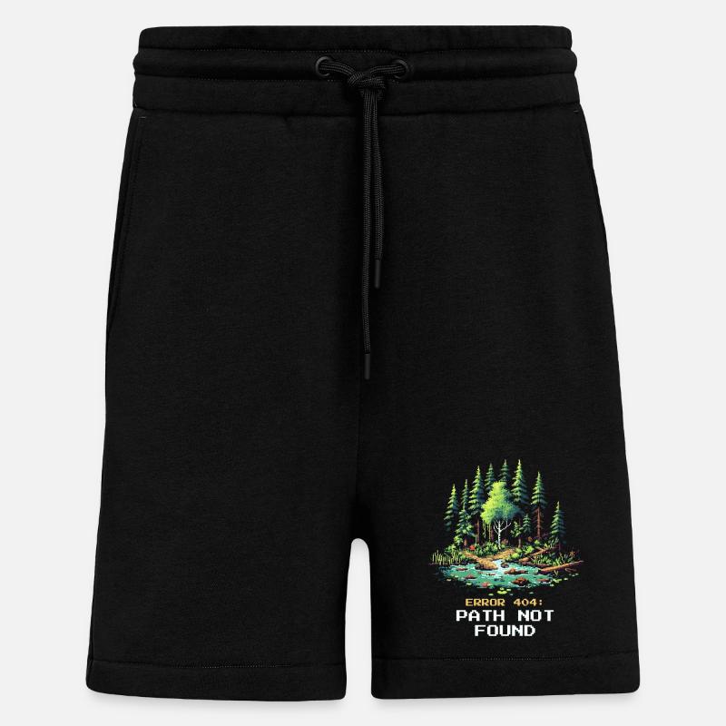 Erreur 404 : chemin introuvable | Errer - Short bio décontracté fabriqué en UE - SOLID BLACK