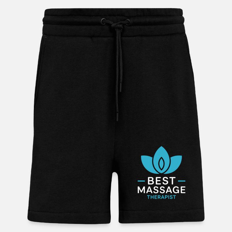 Bester Massagetherapeut Zen Lotus - Shorts - made by SPREAD - SOLID BLACK