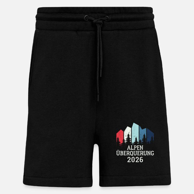 Alpen Überquerung 2026 - Wandern - Shorts - made by SPREAD - SOLID BLACK