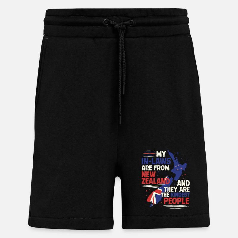 Neuseeland Verwandte Schwiegermutter - Shorts - made by SPREAD - SOLID BLACK