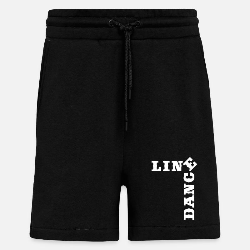 Crossword Line Dance Time - Shorts - made by SPREAD - SOLID BLACK