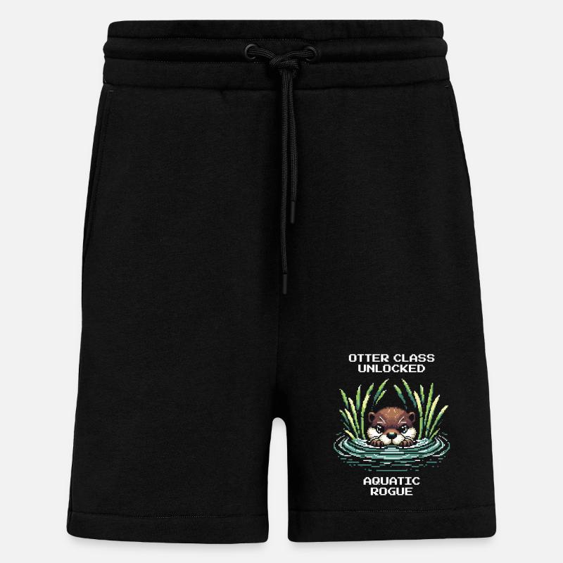 Classe Otter débloquée : Voleur d’eau | JDR - Short bio décontracté fabriqué en UE - SOLID BLACK