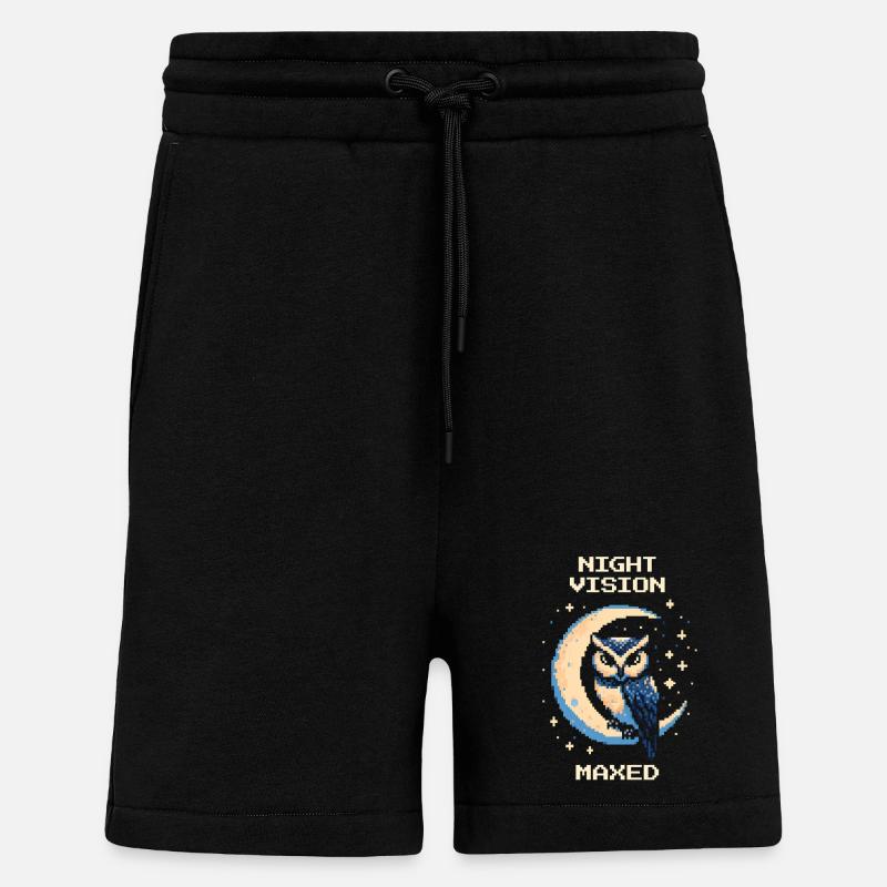 Nachtvision: auf Max | Eule Stealth - Shorts - made by SPREAD - SOLID BLACK